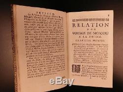 1699 Moscow Russia to CHINA Adam Brand Voyage of Evert Isbrand Tartary French ed