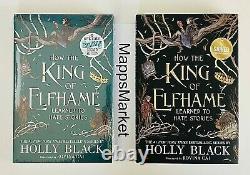 2 SIGNED King of Elfhame by HOLLY BLACK B&N and OWLCRATE 1st Editions BRAND NEW