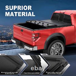 4.5FT/4.6FT Tri-Fold Hard Solid Bed Tonneau Cover For 2022-2024 Ford Maverick