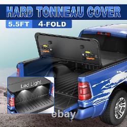4-Fold 5.5FT 66 Short Bed Hard Tonneau Cover For 2015-2022 Ford F150 Brand New