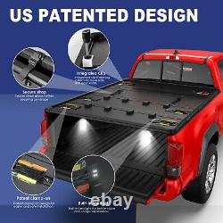 4 Fold 5.5FT Hard Truck Bed Tonneau Cover For 2009-2014 Ford F150 F-150 On Top