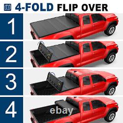 4 Fold 5.5FT Hard Truck Bed Tonneau Cover For 2014-2021 Toyota Tundra Waterproof