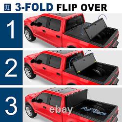 5.5FT/5.6FT Hard Flip Foling Low-Pro Bed Tonneau Cover For 2015-2022 Ford F150