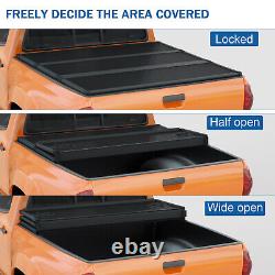 5.5FT Hard Tri-Fold Tonneau Cover Truck Bed For 2022-2024 Toyota Tundra