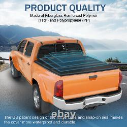 5.5FT Hard Tri-Fold Tonneau Cover Truck Bed For 2022-2024 Toyota Tundra