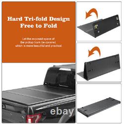 5.5FT Hard Tri-Fold Truck Bed Tonneau Cover For 2009-2014 Ford F150 F-150 USA 6