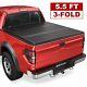 5.5ft Tri-fold Hard Truck Bed Tonneau Cover For 2004-2014 Ford F150 F-150 On Top