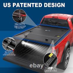 5.5FT Tri-Fold Hard Truck Bed Tonneau Cover For 2004-2014 Ford F150 F-150 On Top