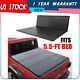 5.5ft Hard 3-fold Truck Bed Tonneau Cover Waterproof For 04-20 Ford F150 Withled