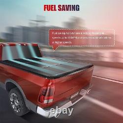 5.5ft Hard 3-Fold Truck Bed Tonneau Cover Waterproof For 04-20 Ford F150 WithLED