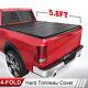 5.7/5.8ft 4-fold Hard Truck Bed Tonneau Cover For 2009-2024 Ram 1500 Waterproof