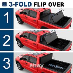 5.7FT Low Profile Hard Tonneau Cover For 19-22 Dodge Ram 1500 Classic Flip Fold