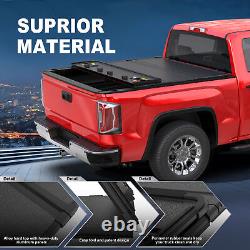 5.8FT 4-Fold Hard Truck Bed Tonneau Cover For 2007-2013 Silverado Sierra 1500