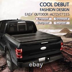 5.8FT Bed Hard Tri-Fold Tonneau Cover For 2014-2021 Chevy Silverado 1500