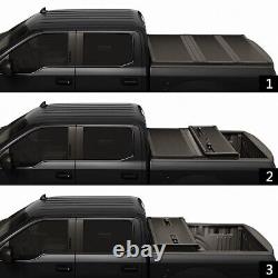 5.8FT Bed Hard Tri-Fold Tonneau Cover For 2014-2021 Chevy Silverado 1500