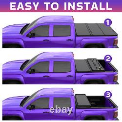 5FT 3Fold Hard Tonneau Cover For 2016-2024 Toyota Tacoma Truck Bed Brand New