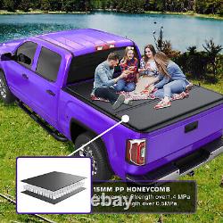 5FT 3Fold Hard Tonneau Cover For 2016-2024 Toyota Tacoma Truck Bed Brand New