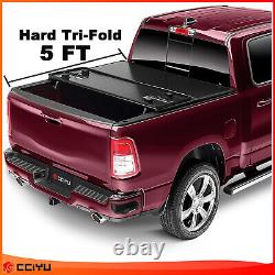 5FT Hard Tri-Fold Bed Cover For 15-21 Chevy Colorado & GMC Canyon Tonneau Cover