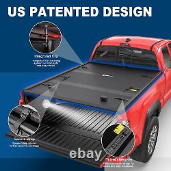 5FT Tri-Fold Fiberglass Hard Truck Bed Tonneau Cover For 2024 Toyota Tacoma