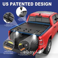 5FT Tri-Fold Hard Truck Bed Tonneau Cover For 2020-2024 Jeep Gladiator On Top