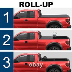 6.5FT Hard Roll Up Tonneau Cover For 2015-2022 Ford F-150 F150 Low-pro Truck Bed