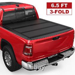 6.5FT Low-Pro Hard Tonneau Cover For 2019-22 Dodge Ram 1500 2500 3500 Flip Fold