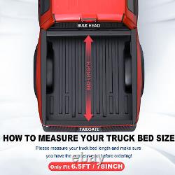 6.5FT Tri-Fold Hard Truck Bed Tonneau Cover For 2008-2013 Silverado Sierra 1500