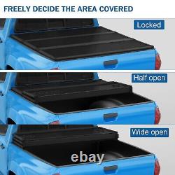 6.5FT Tri-Fold Lock Hard Tonneau Cover For 2022-24 Toyota Tundra 6.5 Truck Bed