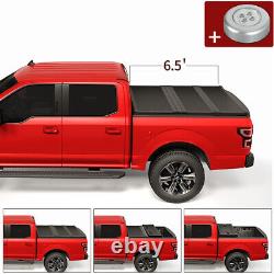 6.5ft Bed Hard Tri-Fold Tonneau Cover 2007-2013 Chevy Silverado GMC Sierra 1500