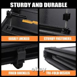 6.6FT Tri-fold Hard Cover with LED lights for 2007-2024 Silverado / Sierra 1500