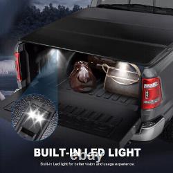 6.6FT Tri-fold Hard Cover with LED lights for 2007-2024 Silverado / Sierra 1500