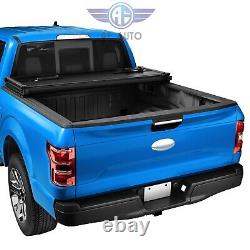 6.8FT Hard Bed Tri-Fold Tonneau Cover For 2019-2024 Silverado GMC Sierra 1500