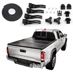 6 FT Tri-Fold Tonneau Cover Short Bed Solid Hard For 2005-2018 Toyota Tacoma