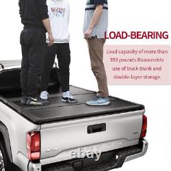 6 FT Tri-Fold Tonneau Cover Short Bed Solid Hard For 2005-2018 Toyota Tacoma