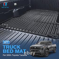 6FT Bed Mat for Truck Compatible with 2024 Toyota Tacoma All Weather Heavy Duty