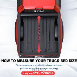 6FT Tri-Fold Hard Bed Tonneau Cover For 2015-2022 Chevy Colorado GMC Canyon
