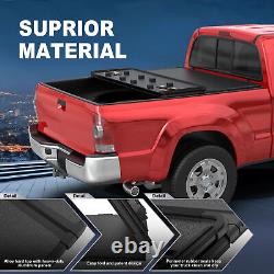 6FT Tri-fold Hard Truck Bed Tonneau Cover For 2016-2023 Toyota Tacoma with Bulbs