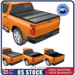 8 Ft Bed Hard Tri-Fold Tonneau Cover For 1999-2014 Silverado Sierra 1500 2500HD