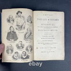 A History of the Pioneer Families of Missouri 1876 First Edition RARE