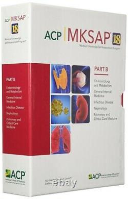 ACP MKSAP 18 Print Part A & B Plus Board Basics BRAND NEW ITEM SEALED IN BOX