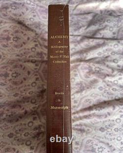 Alchemy A Bibliography of the Manly P. Hall Collection (Sealed Brand New)