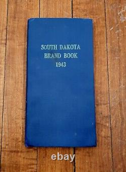 Antique 1943 Brand Book For South Dakota Printed May 15 Pierre