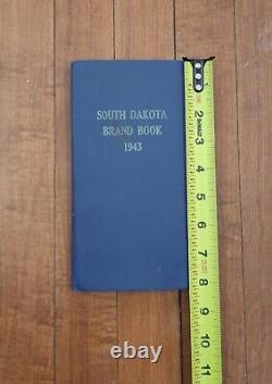 Antique 1943 Brand Book For South Dakota Printed May 15 Pierre