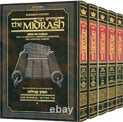 Artscroll Midrash Rabbah Full Size Size 5 volume set of the Megillos Brand New