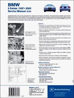 BMW 5 Series E39 2 Bk Bentley #B503 Service Manual 97 to 03 list LATEST EDITION