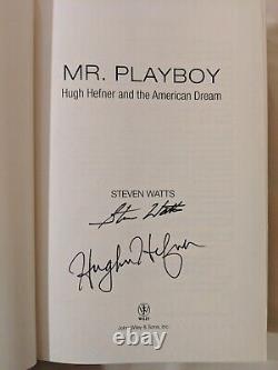 BRAND NEW Mr. Playboy, American Dream DOUBLE SIGNED by Hugh Hefner Steven Watts