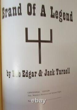 BRAND OF A LEGEND by BOB EDGAR & JACK TURNELL-HC/1st