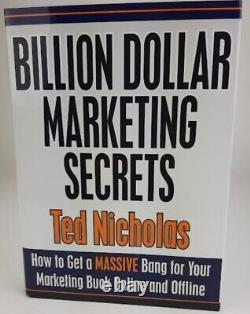 Billion Dollar Marketing Secrets by Ted Nichols Brand New