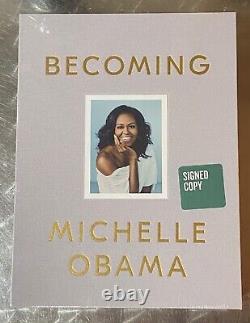 Brand New Becoming Deluxe SIGNED Edition Michelle Obama Clothbound Sealed