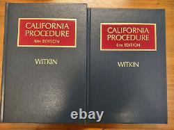Brand New Witkin California Procedure V. 5 & v. 7 6th EDITION